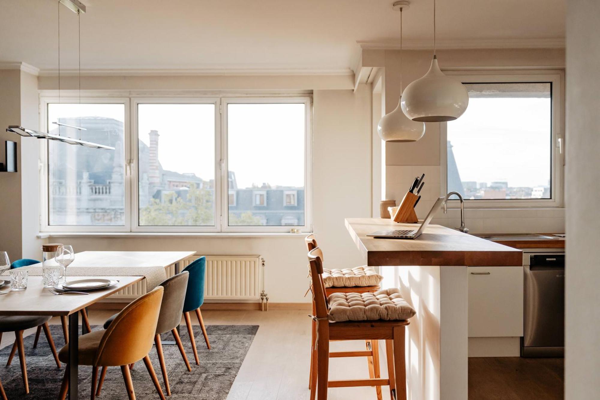 Zonnig Appartement Met Prachtig Uitzicht Op A+Locatie アントウェルペン エクステリア 写真